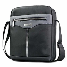 Elegant Herren Umhängetasche Ipad Messenger Business Tasche Crossbody Durable Oxford Schulranzen Schlinge Reisetasche Handtasche Tablet Hülle Tägliche Mann-Beutel-Geschenk Grau