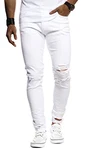 Leif Nelson Herren Hose Slim Fit Jeans LN9145 Weiss (LN9145BL)