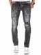 Amaci&Sons Herren Strech Destroyed Slim Fit Denim Jeans Hose 7500 Grau W32/L32