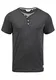 !Solid Dorian Herren T-Shirt Kurzarm Shirt Mit Grandad-Kragen, Größe:M, Farbe:Med Grey M (8254)
