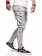 Rello & Reese Herren Cargo Chinohose Jogger Hose JN-3839 [Grau, W32]
