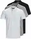 JACK & JONES 3er Pack Herren Poloshirt Slim Fit Kurzarm schwarz weiß blau grau XS S M L XL XXL Einfarbig Gratis Wäschenetz von B46 (3er Pack Mix7, M)