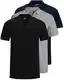 JACK & JONES 3er Pack Herren Poloshirt Slim Fit Kurzarm schwarz weiß blau grau XS S M L XL XXL 12171776 (3er Pack Farb Mix 4, M)