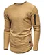 Ombre-Eight Herren Oversize Sweatshirt Longline Pullover O-203 [Beige, M]