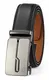 GFG Herren Gürtel,Leder Automatik Gürtel Für Herren Jeans Anzug Gürtel-3,5cm Breite-0013-125-Schwarz