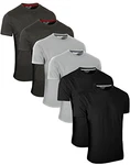 FULL TIME SPORTS Rundhals Tech T-Shirts (7) dunkelgrau/schwarz