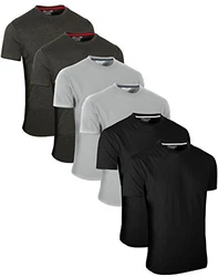 FULL TIME SPORTS Rundhals Tech T-Shirts (7) dunkelgrau/schwarz