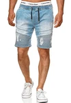Indicode Herren Ernest Jeansshorts Blau