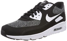 Herren Air Max 90 Ultra 2.0 Essential Laufschuhe, Mehrfarbig (Black/White/Metallic Silver/Wolf Grey 019), 42 EU