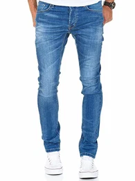 Herren Strech Basic Slim Fit Denim Jeans Hose 7999 Anthrazit W33/L32