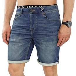 ONLY & SONS Jeans Shorts onsBULL kurze Jeanshose Elasthan (W30, Blau (Blue Denim Fit:REG))