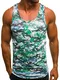 OZONEE Herren Tank Top Tanktop Tankshirt Ärmellos Bodybuilding Shirt Unterhemd T-Shirt Tshirt Tee Muskelshirt Achselshirt Trägershirt Ärmellose Training Sport Fitness O/A504 GRÜN M
