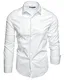 Amaci&Sons Herren Slim Fit Hemd Bügelleicht Business Freizeit Shirt 5008 Weiß M