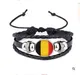 Naisidier Armband Armreif 2018 Weltmeisterschaft Fanartikel Belgien Style Flagge Gewebt Armbänder