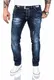 Rock Creek Designer Herren Jeans Hose Stretch Jeanshose Basic Slim Fit [RC-2118 - Night Blue - W30 L32]