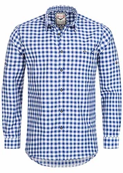 Stockerpoint Trachtenhemd OC-Franzl Modern Fit Blau