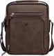 BISON DENIM Herren Leder Schultertasche Reisetasche Kleine Umhängetasche Handtaschen
