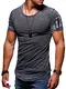 Ombre-Eight Herren Oversize T-Shirt MA-1 Crew O-214 [Schwarz, M]