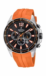 Herren Chronograph Quarz Smart Watch Armbanduhr mit PU Armband F20376/5