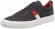 Tommy Hilfiger Herren Flag Detail Leather Sneaker, Blau (Midnight 403), 43 EU