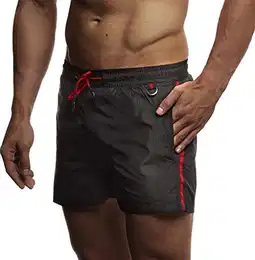 Herren Sommer Badehosen Badeshorts Schwimmhose Schwimmshorts Beachshorts Strand Shorts Kurze Hosen Freizeithosen Jogginghose Cargo Hose Bermuda Chino LN9230; XX-Large; Schwarz