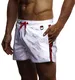 Leif Nelson Herren Sommer Badehosen Badeshorts Schwimmhose Schwimmshorts Beachshorts Strand Shorts Kurze Hosen Freizeithosen Jogginghose Cargo Hose Bermuda Chino LN9230; Medium; Weiß