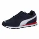PUMA Unisex Vista Sneaker, Peacoat White-Red, 37.5 EU