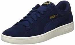 Unisex-Erwachsene Smash v2 Zapatillas, Blau (Peacoat Team Gold-Whisper White), 43 EU