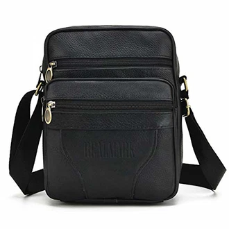 Realmark Umhängetasche Herren Messenger Business Schwarz