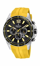Herren Chronograph Quarz Smart Watch Armbanduhr mit PU Armband F20376/4