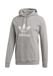 Herren Trefoil Warm-up Hoodie, Medium Grey Heather, M EU