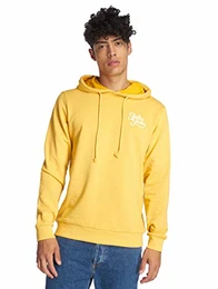 Herren JORGALIONS Sweat Hood Brushed Kapuzenpullover, Gelb (Yolk Yellow Fit:Reg-Melange), Medium