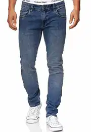 Herren Texas Jeanshose aus Baumwoll-Mischung mit Stretch Denim Herrenjeans Blue 32/32