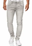 Indicode Herren Texas Jeanshose aus Baumwoll-Mischung mit Stretch Lt Grey