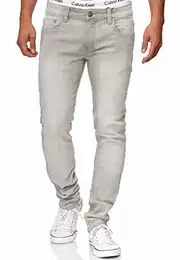 Herren Texas Jeanshose aus Baumwoll-Mischung mit Stretch Denim Herrenjeans Lt Grey 32/32