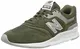 New Balance Herren 997H Core Sneaker, Grün (Dark Covert Green/Silver), 40.5 EU