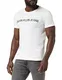 Calvin Klein Herren CORE INSTITUTIONAL LOGO SLIM TEE T-Shirt, Weiß (Bright White 112), Medium (Herstellergröße: M)