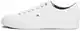 Tommy Hilfiger Herren Cupsole Sneaker Essential Leather Schuhe, Weiß (White), 42