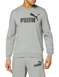Herren ESS Logo Crew Sweat TR Big Log Sweatshirt, Medium Gray Heather, M