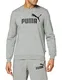 PUMA Herren ESS Logo Crew Sweat TR Big Log Sweatshirt, Medium Gray Heather, M