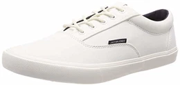 Herren JFWVISION Classic Mixed Sneaker, Weiß (Bright White Bright White), 43 EU