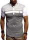Leif Nelson Herren Sommer T-Shirt Polo Kragen Slim Fit Baumwolle-Anteil Basic schwarzes Männer Poloshirts Longsleeve-Sweatshirt Kurzarm Weißes Kurzarmshirts lang LN1420 Weiss Medium