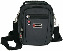 Kleine Umhängetasche für Männer Schultertasche Herren Tasche schwarz crossover Bag auch als Gürteltasche tragbar (2361)