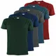 ALPIDEX Herren T-Shirts 5er Set mit Rundhalsausschnitt, einfarbig Größe S M L XL XXL 3XL 4XL - Größe M, Earth