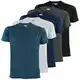 ALPIDEX Herren T-Shirts 5er Set mit Rundhalsausschnitt, einfarbig Größe S M L XL XXL 3XL 4XL - Größe M, Water
