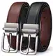 BULLIANT Ledergürtel Herren, Wendegürtel Herren Leder 31mm für Business Anzug und Jeans Gürtel,Ein Gürtel Wendbar Zwei Farben(Schwarz/Hellbraun,105cm/32-34  taille verstellbar)