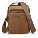 Contacts Echtes Leder Herren iPad Mini Messenger Crossbody Tab Tasche Tote Aktentasche (Braun)