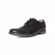 Clarks Herren Becken Cap Derbys, Schwarzes Leder, 43 EU