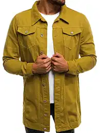 Herren Jeansjacke Jacke Jeans Übergangsjacke Sommerjacke Frühlingsjacke Herbstjacke Vintage Herrenjacke Herbst Übergangs Denim Bikerjacke Jacket Übergangs OT/2038K/8 M