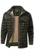 Mr.Stream Herren Thermohemd Flanellhemd Winterjacke Fleecefutter schützendem Innenfutter Holzfällerhemd Arbeitshemd 3251 Dark Green M